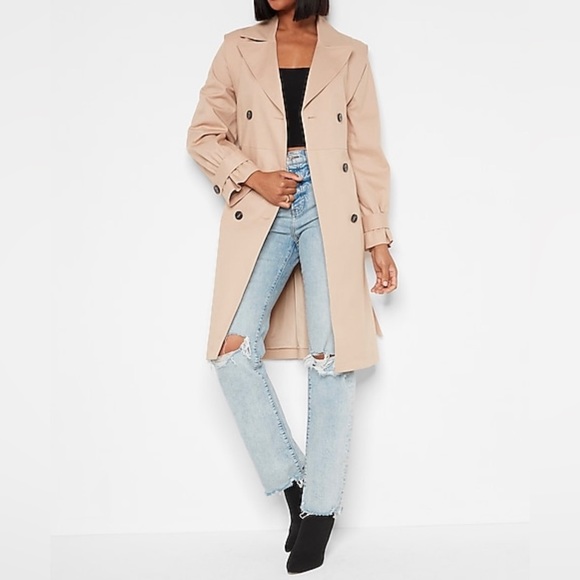 Express Jackets & Blazers - Removable sleeve trench coat